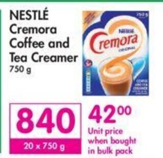 Nestle Cremora Coffee and Tea Creamer 750g offer at Makro