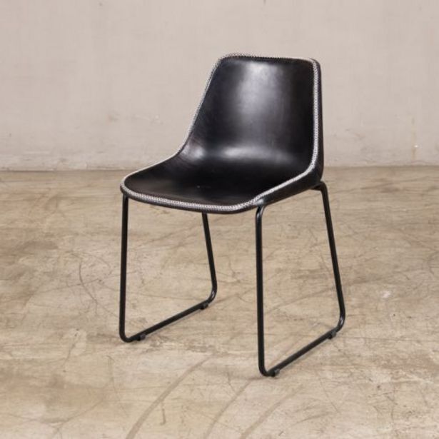 Moulded leather chair black offer at Weylandts