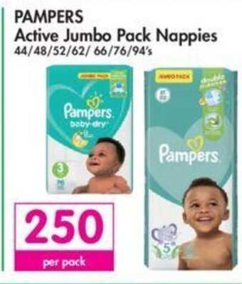 Makro Pampers Active Jumbo Pack Nappies offer
