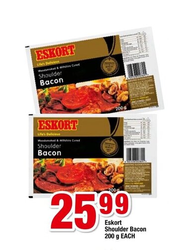 OK Foods Eskort Shoulder Bacon 200g each offer