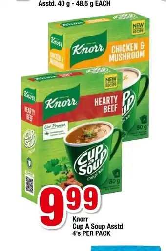 OK Foods Knorr Cup A Soup Asstd. 4's per pack offer