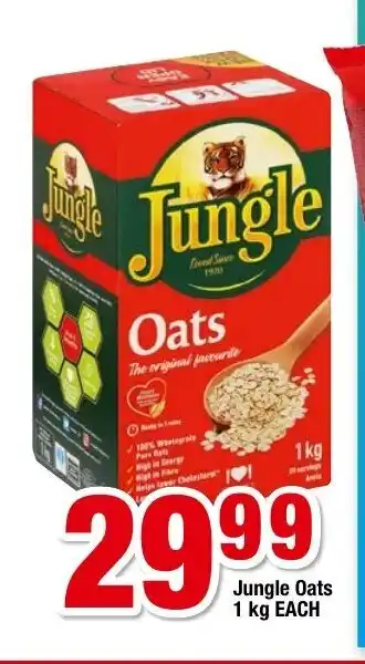 OK Foods Jungle Oats 1kg each offer