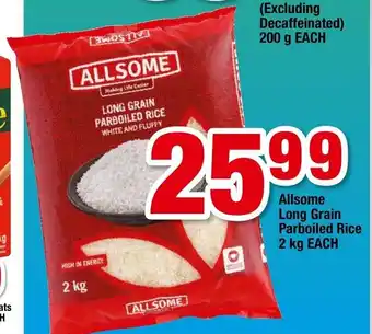 OK Foods Allsome Long Grain Parboiled Rice 2kg each offer