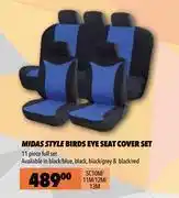 Midas Midas style birds eye seat cover set sc10m/ 11m/ 12m/ 13m offer