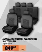 Midas Autogear silverstone pvc/ polyester seat cover set sa94 offer