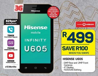Pick n Pay Hisense U605 offer