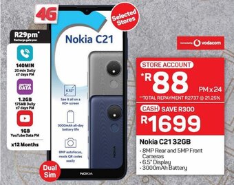 Pick n Pay Nokia C21 32GB offer
