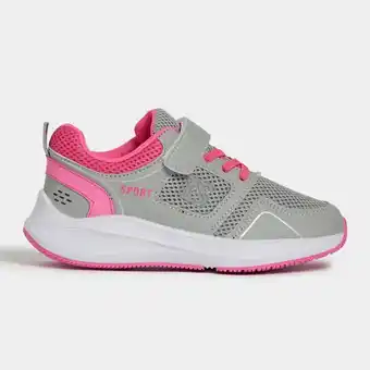 Totalsports Junior pre-school girls ts champions grey/pink trainer shoes offer