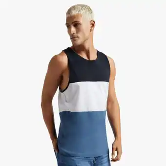 Markham Mkm black/blue colour block vest offer