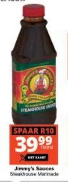 Checkers Jimmy's Sauces offer
