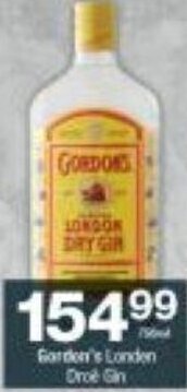 Checkers Gordon's London Gin offer