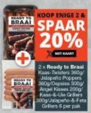 Checkers 2xReady to Braai offer