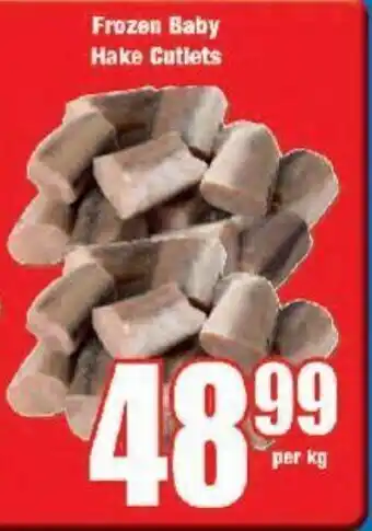 Boxer Frozen Baby Hake Cutlets per kg offer