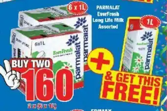 Parmalat Everfresh Long Life Milk Assorted 6x1L
