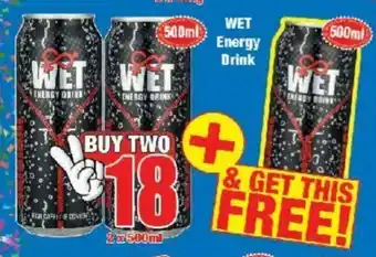 Boxer Wet Energy Drink 500ml offer