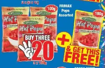 Boxer Frimax Pops Assorted 100g offer