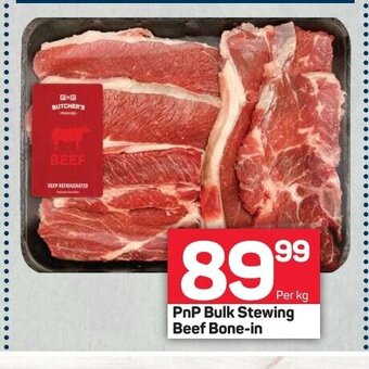 Pick n Pay PnP Bulk Stewing Beef Bone-in per kg offer