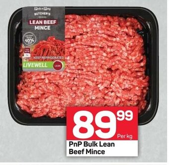 Pick n Pay PnP Bulk Lean Beef Mince per kg offer