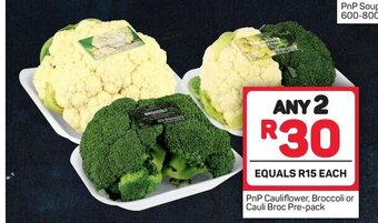 Pick n Pay PnP Cauliflower, Broccoli or Cauli Broc Pre-Pack offer