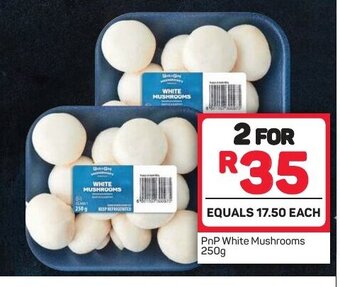Pick n Pay PnP White Mushrooms 250g offer
