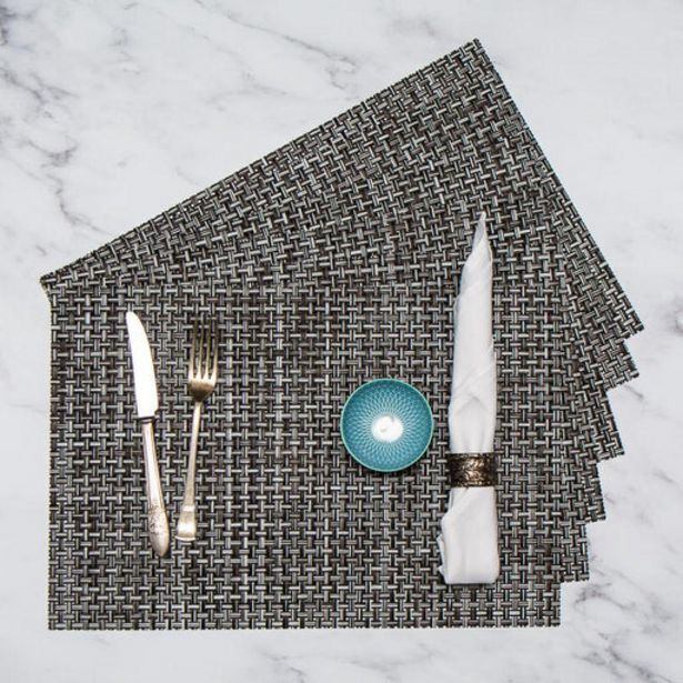 Home.life grey broad weave placemats 6 pack offer at Whitehouse