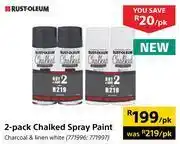 Builders Warehouse Rust oleum chalked spray paint-2 pack per pack offer