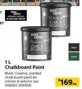 Builders Warehouse Fired earth chalkboared paint-1l each offer