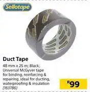 Builders Warehouse Sellotape duct tape 48 mm x 25 m offer