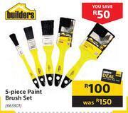 Builders Warehouse Builders 5 piece paint brush set offer