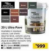 Builders Warehouse Fired earth 20l ultra pave offer