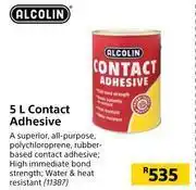 Builders Warehouse Alcolin 5l contact adhesive offer