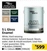 Builders Warehouse Fired earth gloss enamel-5l offer