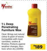 Builders Warehouse Woodoc deep penetrating furniture wax-1l offer