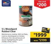 Builders Warehouse Dulux woodgard rubbol (clear)-5l offer