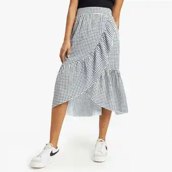 The FIX Women's black and white wrap midi black skirt offer