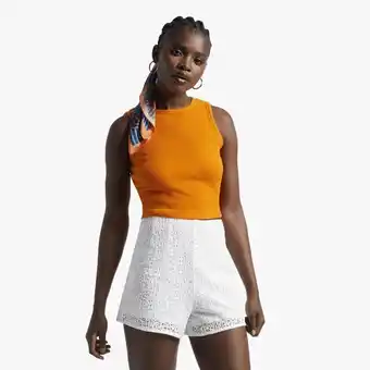 The FIX Women's white co-ord lace paperbag shorts offer