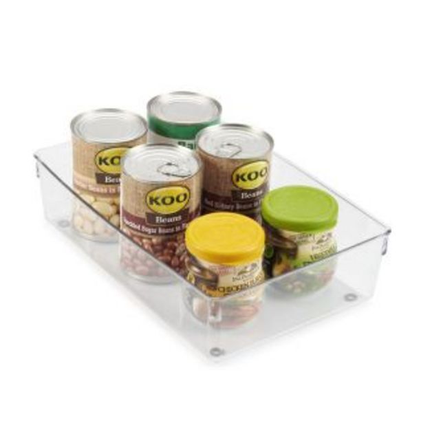 Drawer organiser, clear, 300mm x 200mm x 78mm offer at Gelmar