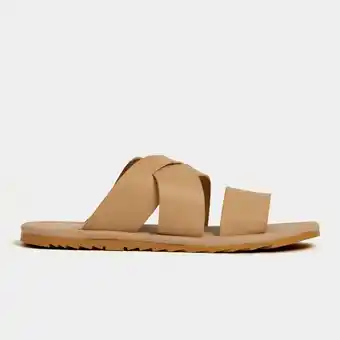 Men's stone strappy sandal