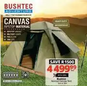 Checkers Bushtec nomad canvas tent 3m x 3m-each offer