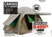 Checkers Bushtec gemsbok tent olive 3m x 3m-each offer