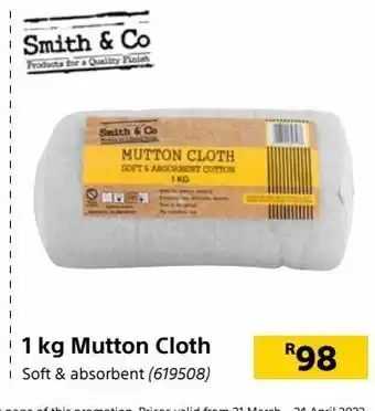Builders Warehouse 1 kg mutton cloth offer