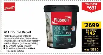 Builders Warehouse 20 l double velvet offer