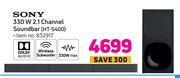 Game Sony 330w 2.1 channel soundbar ht-s400 offer