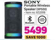 Game Sony portable wireless speaker xp500 offer