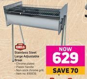 Game Expert grill stainless steel large adjustable braai offer