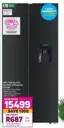 Game Defy 496l side by side glass door refrigerator dff456 offer