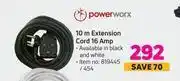 Game Powerworx 10 m extension cord 16 amp offer