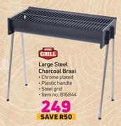 Game Expert grill large steel charcoal braai offer