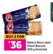 Bakers blue label marie biscuits assorted-for 2 x 200g
