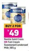 Game Nestle gold cross or full cream sweetened condensed milk-for 2 x 385g offer